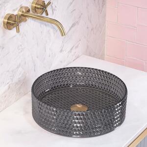 Lavabo da Appoggio Rea Cristal Black