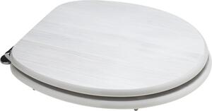 Copriwater Universale Ovale Bianco | Sedile WC Con Chiusura Ammortizzata In Polipropilene