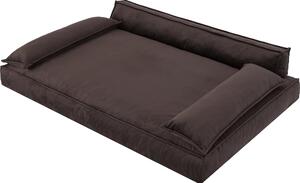 Letto per cani Divano per cani Cuscino per cani Cesto per cani Divano per cani Letto per animali Cesto per cani Divano per cani, facile da pulire, marrone, dimensioni L: 78x54 cm