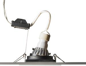 Faretto da incasso bianco orientabile incl lampadina smart GU10 - CARREE
