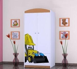 BDW Armadio, 2 ante, 2 cassetti, guardaroba, 180x90 cm, faggio