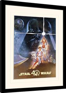 Quadro Star Wars 40th Anniversary - New Hope Art, Poster Incorniciato