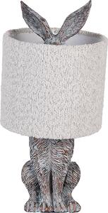 Clayre & Eef Lampada da tavolo Rabbit Ø 20x43 cm Marrone Grigio Plastica