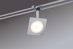 Paulmann Rail Systems, set QuadLED a corrente continua, 6 lampade da 4W, paralume cromato opaco, 230V/12V DC, 30VA, metallo