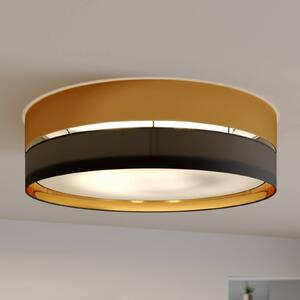 TK Lighting Plafoniera Hilton, nero/oro