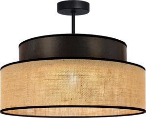 FKL DESIGN Home Deco Lampada da soffitto Grigio Marrone Illuminazione da soffitto della serie BE110-D-GB (Grigio, Marrone)