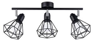 Lampada da soffitto ARTEMIS 3 nero 3xE14 10W acciaio 19x17x52cm Sollux Lighting