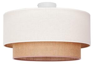 Duolla - Plafoniera BOHO 1xE27/15W/230V diametro 45 cm beige/marrone