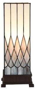 Lampada da tavolo Tiffany Clayre & Eef 17x17x43 cm in vetro grigio