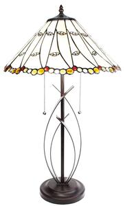 Lampada da tavolo Tiffany Clayre & Eef Ø 41x68 cm Vetro beige