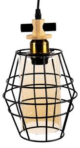 Clayre & Eef Lampada a sospensione 18x18x31 cm Metallo nero