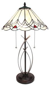 Lampada da tavolo Tiffany Clayre & Eef Ø 39x69 cm Vetro beige