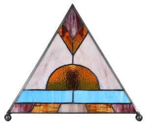 Clayre & Eef Lampada da tavolo Tiffany 26x26x30 cm Vetro marrone