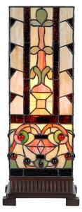 Lampada da tavolo Tiffany Clayre & Eef 18x18x45 cm in vetro beige