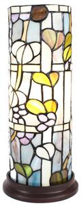 Lampada da tavolo Tiffany Clayre & Eef Ø 15x36 cm Vetro bianco blu