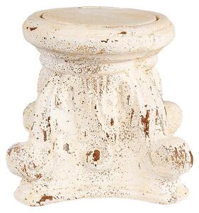 Tavolo per piante Clayre & Eef 22x22x21 cm Materiale ceramico beige