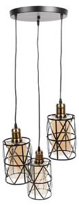 Clayre & Eef Lampada a sospensione Ø 35x110 cm Metallo nero