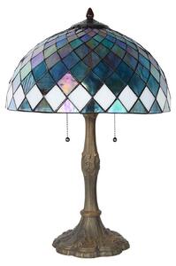 Lampada da tavolo Tiffany Clayre & Eef Ø 40x61 cm Vetro blu