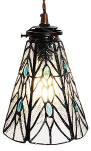 Clayre & Eef lampada a sospensione Tiffany Ø 15x115 cm Vetro trasparente