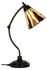 Lampada da tavolo Tiffany Clayre & Eef Ø 27x51 cm Vetro beige