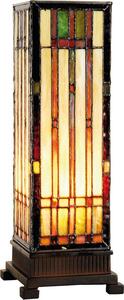 Lampada da tavolo Tiffany Clayre & Eef 12x12x35 cm in vetro beige marrone