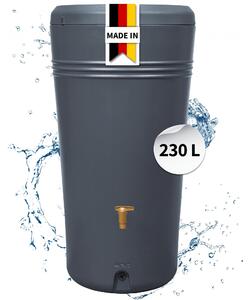 4rain AZURA 2in1 serbatoio per pioggia 230 litri grigio grafite incl. ciotola per piante