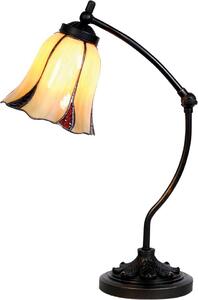 Lampada da tavolo Tiffany Clayre & Eef Ø 15x46 cm Vetro beige marrone