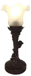 Lampada da tavolo Clayre & Eef Ø 12x31 cm in poliresina bianca