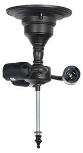 Lampada a sospensione Clayre & Eef Tiffany 18x10x20 cm E27/max 3x40W in metallo nero