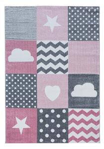 Tappeto per bambini rosa-grigio 80x150 cm Kids - Ayyildiz Carpets