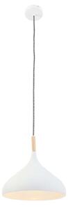 Lampada a sospensione - bianco - Bjorr - legno metallo - Ø 33cm - E27 - 7730W - Mexlite
