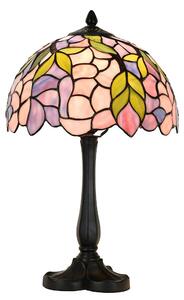 Clayre & Eef Lampada da tavolo Tiffany Ø 30x50 cm Vetro rosa