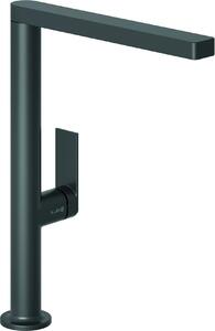Kludi QORD, miscelatore monocomando per lavello, comando laterale, nero opaco, 1 pz