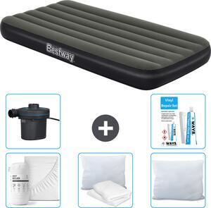 Materasso gonfiabile Bestway - 1 persona - 99 x 188 x 28 cm - Blu - Accessori inclusi