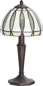 Lampada da tavolo Tiffany Clayre & Eef Ø 19x40 cm Vetro beige