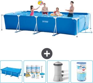 Piscina fuori terra rettangolare - 450x220x84 cm - 5 pezzi - Modello S40244