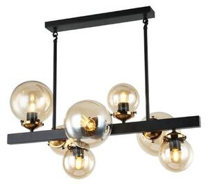 UNIQUE HYPERION 7 - Lampada a sospensione 7xE27 - Design industriale 78x65cm, ideale per ambienti spaziosi