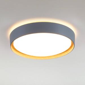 JUST LIGHT. Plafoniera LED Emilia, dimming 3 step, grigio