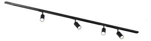 Set MRail da 2 metri diritto + 4 faretti inclusi, nero