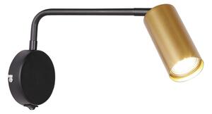 Lampada da muro TINA 1xGU10/15W/230V nero/oro