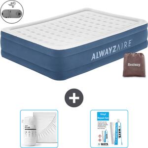 Materasso gonfiabile Bestway Alwayszair - 2 persone - 152 x 203 x 46 cm - Blu - Accessori inclusi
