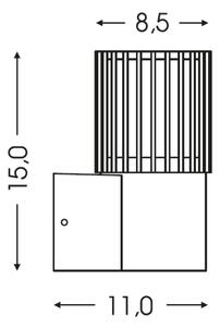 BRILAGI - Lampada da parete per esterni ARMOR 1xGU10/35W/230V IP44 antracite