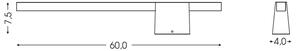 BRILAGI - Applique da esterno a LED VELORA LED/9W/230V 60 cm IP44 nera