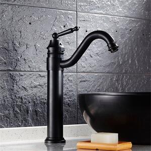 Miscelatore lavabo KRAN retro BLACK in appoggio LEDA LAUFERI