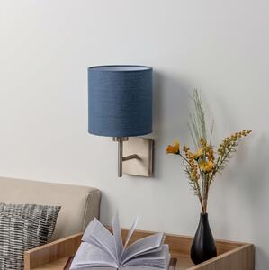BRILAGI - Lampada da parete LED NUBILA 1xE27/60W/230V cromo satinato/blu scuro