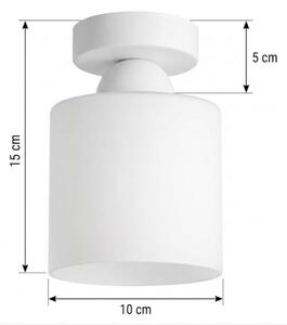 BRILAGI - Plafoniera LED RETRO GLASS 1xE27/60W/230V diam. 10 cm bianca