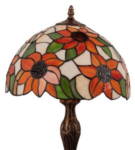 Brilagi - Lampada da tavolo Tiffany in vetro colorato SUNFLOWER 1xE27/60W/230V