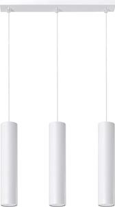 Lampada a sospensione LAGOS 3L bianco 3xGU10 10W acciaio 90x6x45cm Sollux Lighting