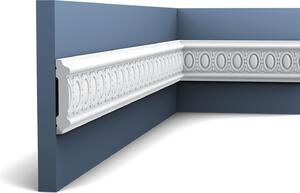 Orac Decor P7030 Luxxus Modanatura per pareti resistente agli urti Modanatura decorativa Modanatura a fregio Profilo decorativo a stucco Rilievo dettagliato e netto | 2 metri