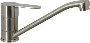 Rubinetto da cucina Rousseau BORN NF grigio acciaio inox